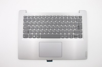 Carcasa superioara cu tastatura palmrest Laptop, Lenovo, V14-ADA Type 82C6, 5CB0S17123, AP1CS000600, gri, layout UK foto