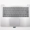 Carcasa superioara cu tastatura palmrest Laptop, Lenovo, V14-IGL Type 82C2, 5CB0S17123, AP1CS000600, gri, layout UK