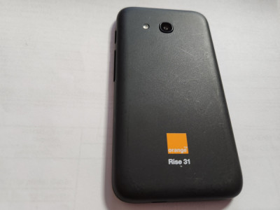 Telefon mobil Orange Rise 31 negru ca nou cu folie pe ecran foto