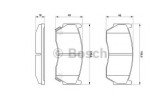 Set placute frana,frana disc NISSAN ALMERA I Hatchback (N15) (1995 - 2000) BOSCH 0 986 424 369