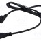 Cablu IEC C5 mamă NEMA 5-15 (B) 1,8m negru POS 3x18AWG