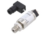 Adaptor presiune Sensa IPS-G1003-6 0-100bar, iesire 0-5V, tensiune alimentare 9-32V DC, conexiune DIN 43650, montare G 1/4, exactitate 0.5%
