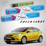 Cumpara ieftin Ștergătoare Ford Focus III Hatchback 2011-2018 | Set Față și Spate Flat Premium &ndash; TeamCar&reg;