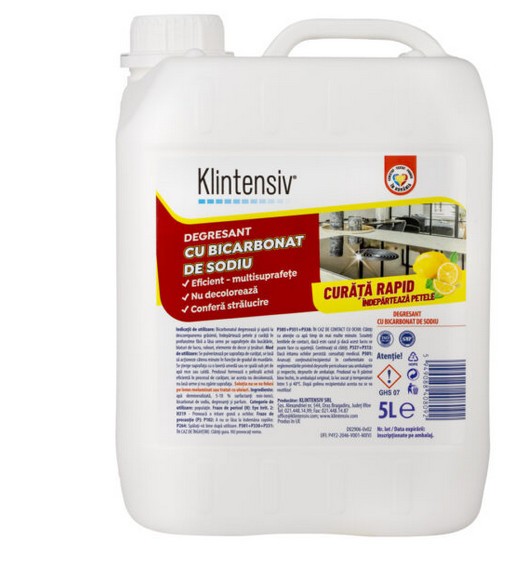 Degresant cu bicarbonat, 5 litri, Klintensiv