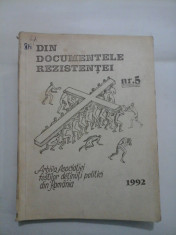 DIN DOCUMENTELE REZISTENTEI nr. 5 1992 Arhiva Asociatiei fostilor detinuti politici din Romania foto