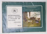 INTREPRINDEREA MOBILA , TAPITERIE SI PRODUSE DIN TAPITERIE ' RELAXA ' , MIZIL , MAPE DE PREZENTARE , ANII '70 - ' 80