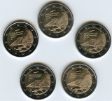 Monede GERMANIA 2024, 5x2 euro comemorative (ADFGJ) Mecklenburg - UNC, Europa, Cupru-Nichel