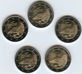 Set 5 Monede Germania 2 Euro Comemorative 2024 Mecklenburg-Pomerania UNC (ADFGJ) - Editie Limitata