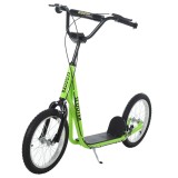 HOMCOM Trotineta copii Scooter Tretroller Cityroller Kickscooter cu &icirc;nălțime reglabilă Kickboard cu anvelope gonflabile și fr&acirc;nă de m&acirc;nă Trotineta cop