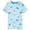 Tricou pentru copii, albastru deschis melanj, 140