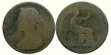 1891, &frac12; penny - Victoria Alexandrina - Regatul Unit al Marii Britanii