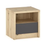 Cumpara ieftin Noptiera Lavinia Antracit 46.5x39.5x45.5 cm