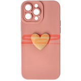 Toc silicon 3D Cartoon Apple iPhone 13 Pro Max Pink Heart