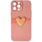 Toc silicon 3D Cartoon Apple iPhone 13 Pro Max Pink Heart