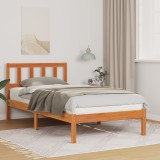 VidaXL Cadru de pat Maro ceruit 80 x 200 cm Lemn de brad solid