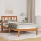 vidaXL Cadru de pat Maro ceruit 80 x 200 cm Lemn de brad solid