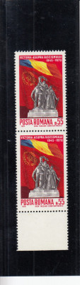 ROMANIA 1970 LP 727 VICTORIA ASUPRA FASCISMULUI PERECHE MNH foto