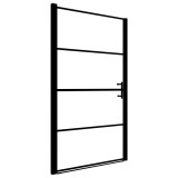 Cumpara ieftin Usa de dus, negru, 81 x 195 cm, sticla securizata mata