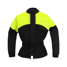 Jacheta Moto Impermeabila Richa Rainwarrior Jacket, Negru/Galben, Large foto
