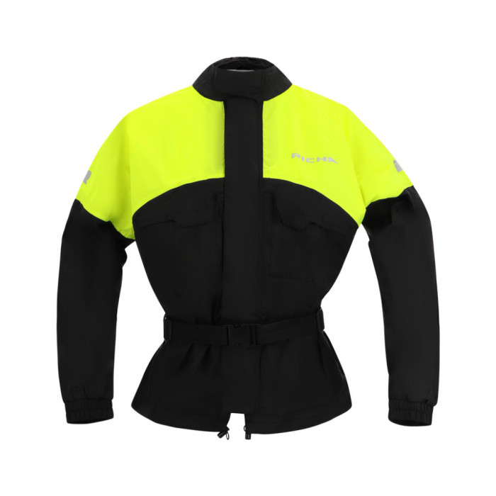 Jacheta Moto Impermeabila Richa Rainwarrior Jacket, Negru/Galben, Medium