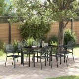 Set de Dining pentru Grădină , 3 Piese, Oțel Anthracite