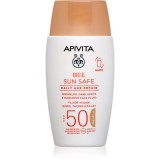 Apivita Bee Sun Safe Daily Age Repair Tinted Fluid SPF50 crema protectoare cu efect de tonifiere SPF 50 50 ml