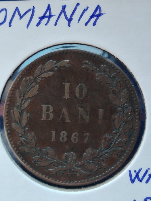 10 BANI 1867 WATT