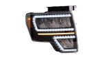 Set faruri Ford F-Series F150, 11.2014, montare fata, stanga+dreapta, indicator dinamic; cu animatii; LED; manual; galben marker lamp cover; Tuning;