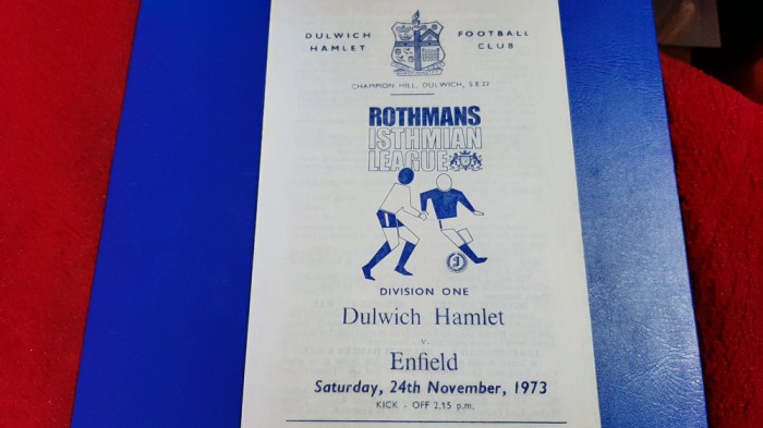 program Dulwich Hamlet - Enfield