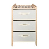 Dulap pentru baie Wooden, 32 x 26 x 60 cm, 3 rafturi