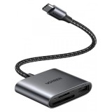 Cititor Card USB-C UGREEN CM387, USB-A - SD - microSD, Negru