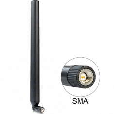 Antena LTE SMA plug 0.1 - 4.5 dBi omnidirectional, Delock 88436