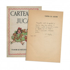 Tudor și Mitzura Arghezi, Cartea cu jucării, 1934, cu dedicație