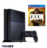 Consola Sony Playstation 4 Ps4 1tb + Controller + Doom (2016) PlayStation 4, Second-Hand