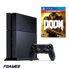Consola Sony Playstation 4 Ps4 500gb + Controller + Doom (2016) PlayStation 4, Second-Hand
