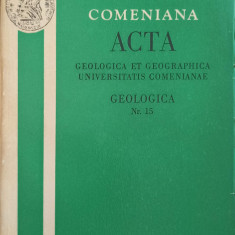 ACTA GEOLOGICA ET GEOGRAPHICA UNIVERSITATIS COMENIANAE. GEOLOGICA-UNIVERSITAS COMENIANA