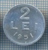 AX 724 MONEDA- ROMANIA - 2 LEI -ANUL 1951 -STAREA CARE SE VEDE