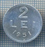 AX 724 MONEDA- ROMANIA - 2 LEI -ANUL 1951 -STAREA CARE SE VEDE