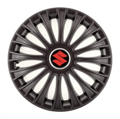 Set 4 Capace Roti Autohelix MSA&reg;, potrivite jantelor de R14, pentru Suzuki, model dino Negru