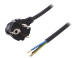 Cablu SCHUKO cu Ștecăr &icirc;n Unghi și Mufă PVC