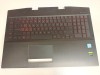 Carcasa superioara cu tastatura palmrest Laptop, HP, Omen 5 Plus 17-CB, TPN-C144, AM2K0000310, AM2K0000500, cu iluminata rosie, layout US