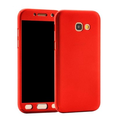 Husa FullBody Red pentru Samsung Galaxy A5 2017 360 grade + folie de sticla gratis foto