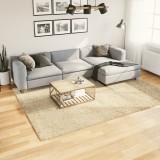 Covor pufos &quot;PAMPLONA&quot; cu fire &icirc;nalte, auriu modern, 200x280 cm