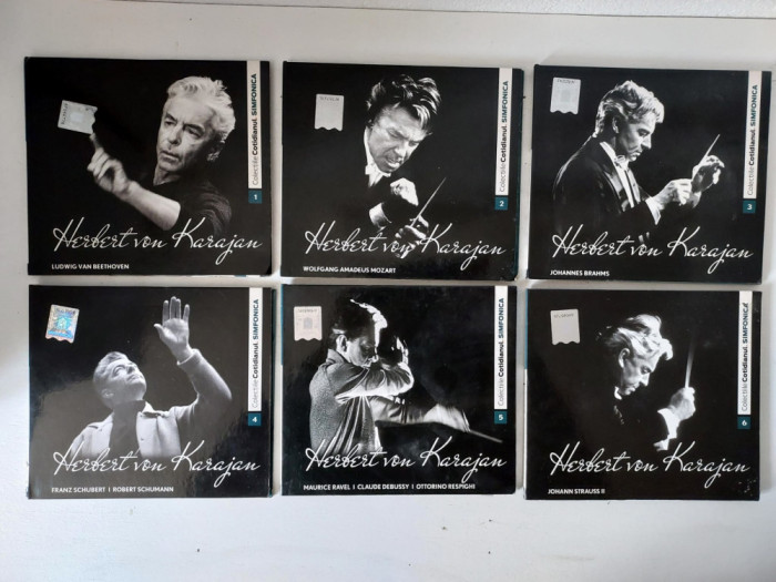 Lot 6 CD muzica clasica Colectiile Cotidianul Simfonica Herbert von Karajan