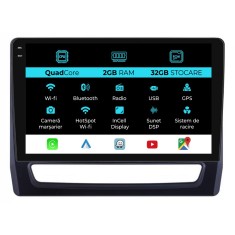 Navigatie Dedicata Mitsubishi ASX 2 (2019 - 2025), 10Inch, 2Gb Ram, 32Gb Stocare, Carplay