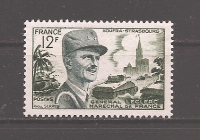 Franta 1954 - Mareșalul Leclerc, MNH foto
