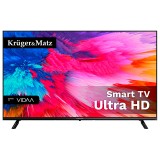 Televizor Smart 4K UHD Kruger&amp;Matz 50" (125 cm) cu Vidaa si Wi‑Fi