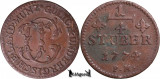 1774 (P.M.), &frac14; St&uuml;ber - Carl Theodor - Ducatul de J&uuml;lich-Berg, Europa