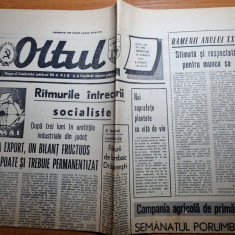 ziarul oltul 10 aprilie 1974-articol caracal,vitomiresti