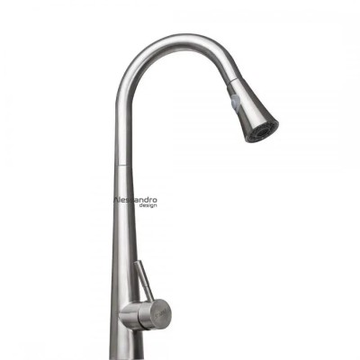 Baterie Bucatarie cu Dus Extractibil, Inox SUS304, Satinat, CF021 ModernLight Concept foto